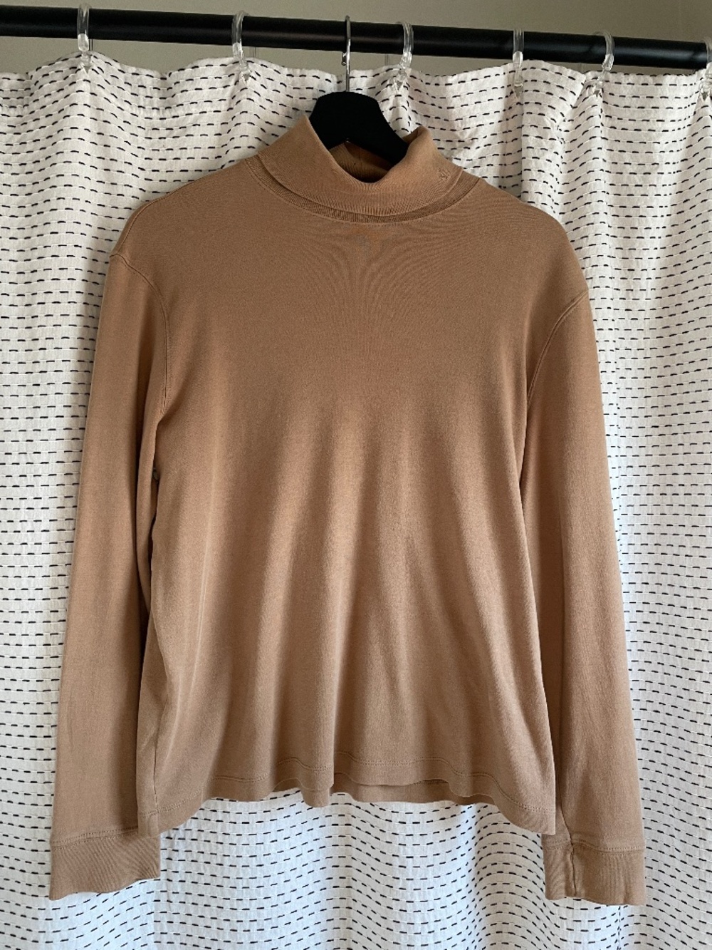 Ralph Lauren tan long sleeve turtleneck fall, 100% cotton